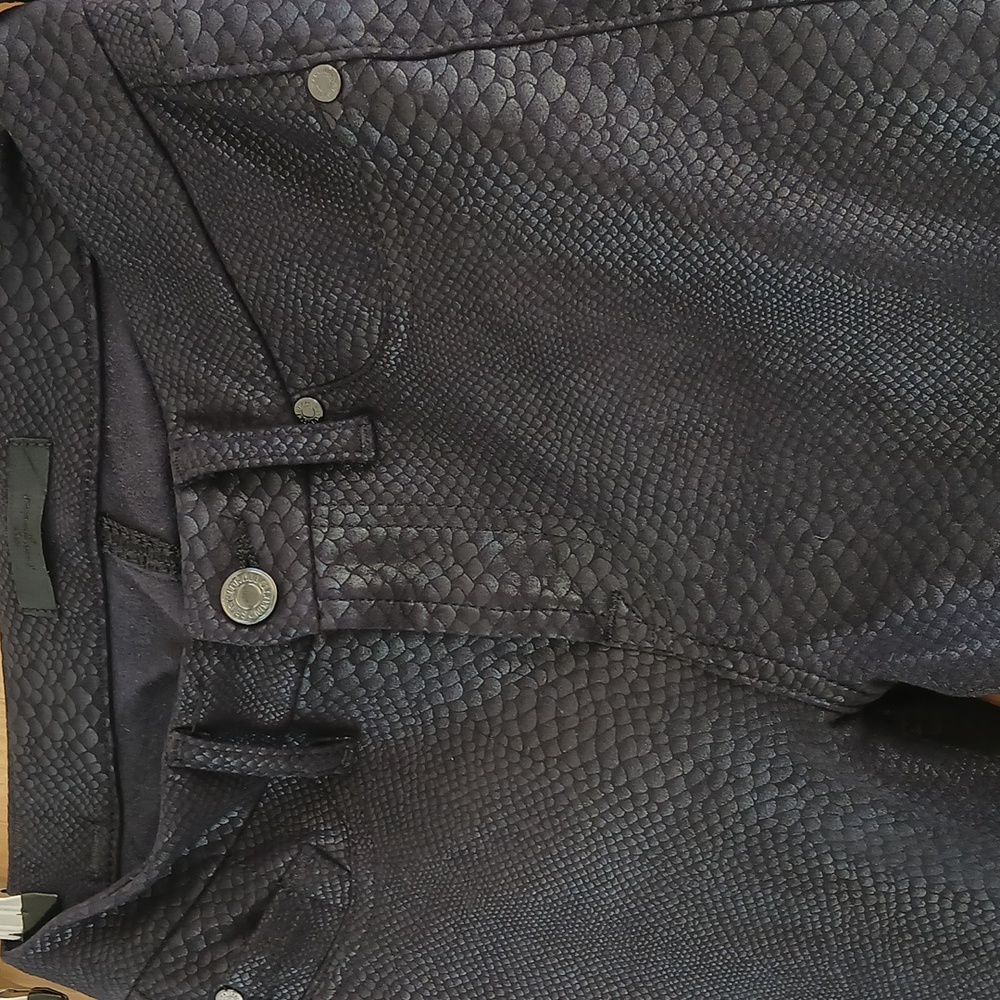 7 For All Mankind snakeskin print pants